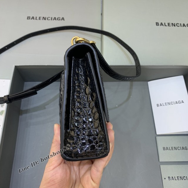 Balenciaga專櫃爆款沙漏包肩背女包 巴黎世家沙漏鏈條斜挎包 fyj1288